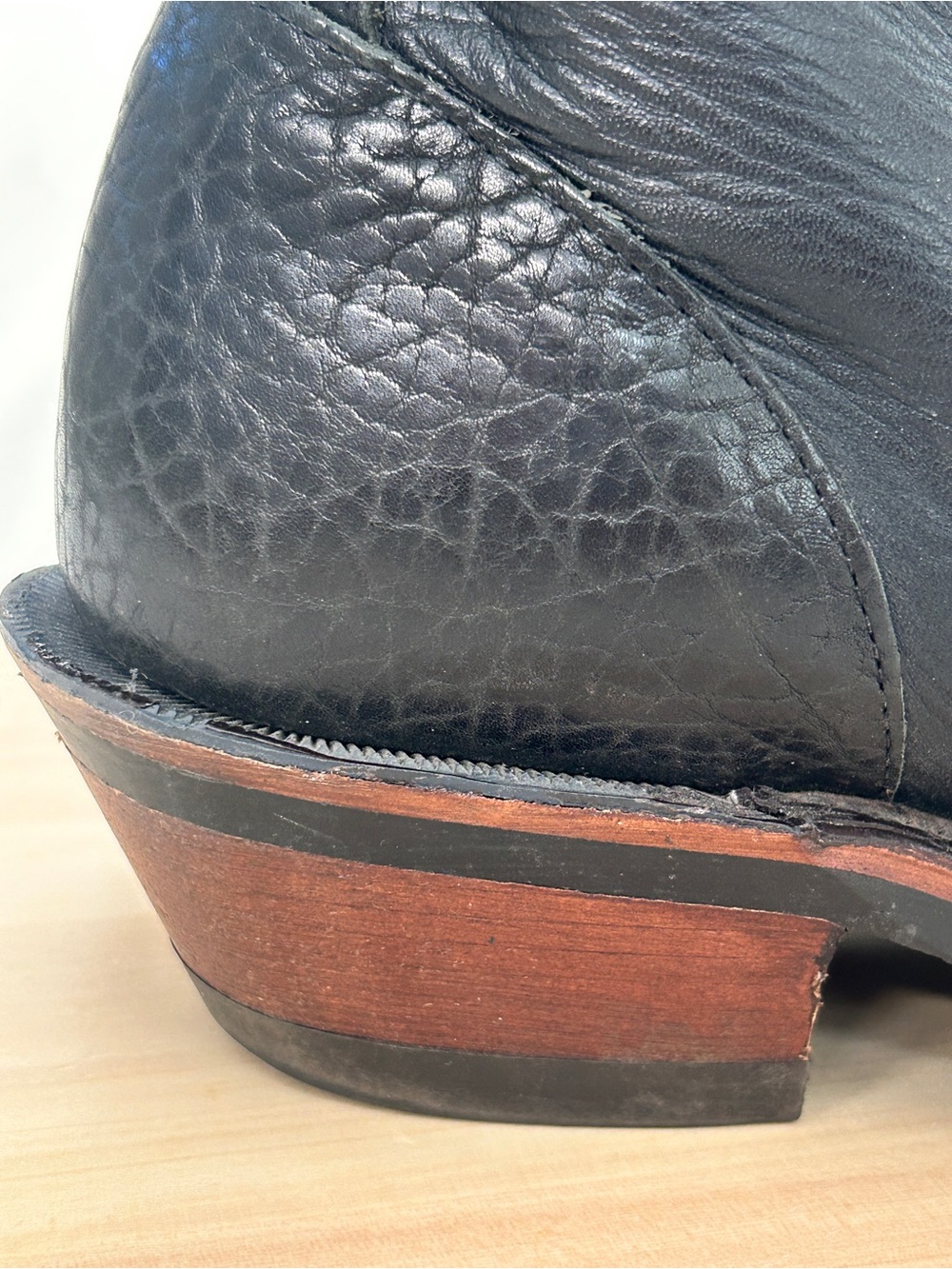 Boulet Men’s Black Packer Western Boot US 10.5 - Picture 5 of 9